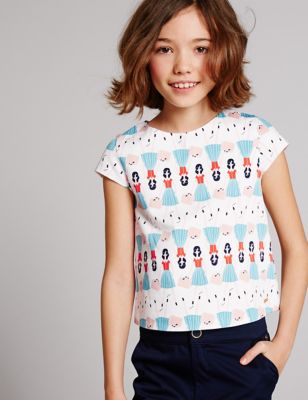 Cotton Rich Printed Top &#40;3-14 Years&#41;